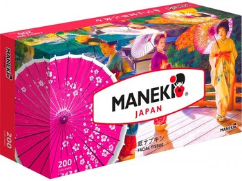 Maneki Салфетки бумажные DREAM 2 слоя белые 200 шт