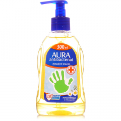 Aura жидкое антибактериальное мыло увлажняющее с ромашкой 300 мл