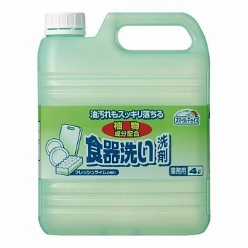Mitsuei Средство для мытья посуды, овощей и фруктов (аромат лайма) 4 л