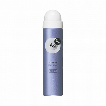 SHISEIDO "Ag DEO24" Спрей дезодорант-антиперспирант для ног с ионами серебра без запаха 40 г