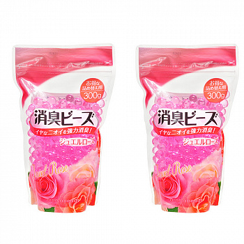 Набор Can Do Aromabeads Освежитель воздуха , с ароматом розы, 2 сменных упаковки по 300 г
