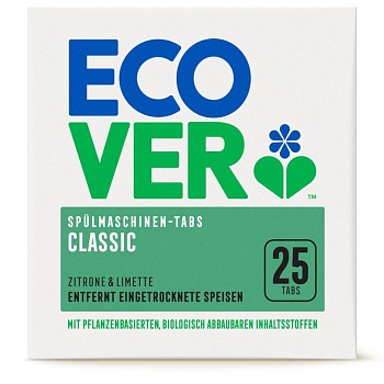 Ecover Экологические таблетки для посудомоечной машины, 500г 25шт.