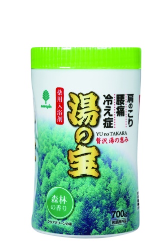Kiyou "Yu no Takara" Соль для ванны в банках с ароматом леса 700 г