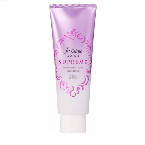 KOSE Маска "Je l'aime Amino Supreme" с двойным роскошным восстановлением глубокоповреждённых и вьющихся волос «Кашемировая мягкость и блеск» 230 г