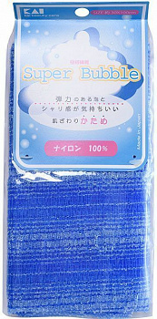 Kai-Razor мочалка для тела "Supper Bubble", массажная, жесткая, цвет: синий
