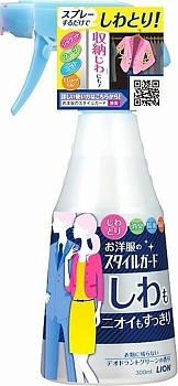 Lion Специальное чистящее средство для одежды, разглаживающее складки и удаляющее запах, 300 мл