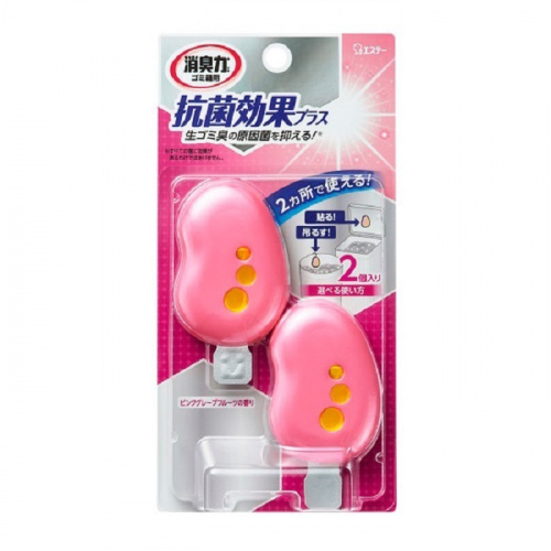 ST Жидкий дезодорант-ароматизатор для мусорных корзин Сочный розовый грейпфрут (антибактериальный эффект) 2 шт.