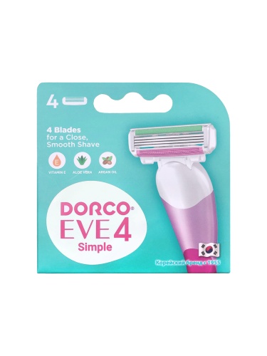 DORCO ЕVE 4  NEW (4 шт.) кассеты Женские с 4 лезвиями FRA2040