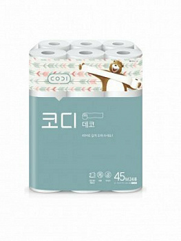 SsangYong Премиальная особомягкая туалетная бумага "CODI - LUXE" воздушная (трехслойная, с тиснёным рисунком) 30 м * 30 рулонов, Япония