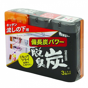ST Поглотитель запахов Dashu-Tan для шкафов на кухне, угольный, 3 шт