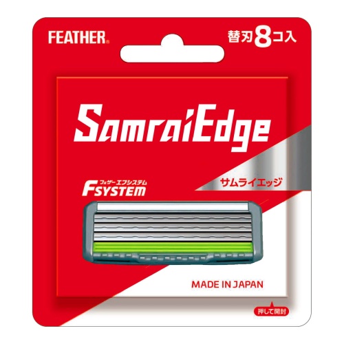 Feather Запасные кассеты с тройным лезвием для станков Feather «Samrai Edge» 8 шт.