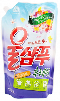 Kerasys (Aekyung) Жидкое средство для стирки деликатных тканей Вул Шампу СВЕЖЕСТЬ 1300 мл