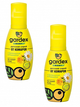 Набор Gardex Baby Спрей от комаров для детей с 2х лет 100 мл 2шт