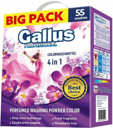 Gallus Стиральный порошок для стирки цветных тканей Color 3,05 кг