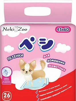 Maneki Пеленки для домашних животных NekiZoo размер S 45х60 см 25 шт