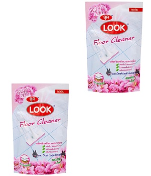 Набор Средство для мытья полов Lion Look, с ароматом Розы 2 мягких упаковки по 800 мл