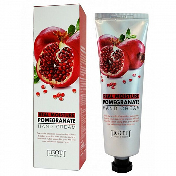 JIGOTT Крем для рук, увлажняющий, с экстрактом граната.  Real Moisture Pomegranate Hand Cream