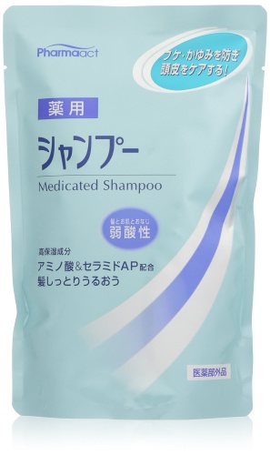 KUMANO COSMETICS "Pharmaact" Шампунь слабокислотный против перхоти и зуда кожи головы, 400 мл