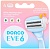 Dorco ЕVE 6 (4 шт) NEW кассеты Женские, 3+3 лезвия, сгибаемая кассета, LSXC1040