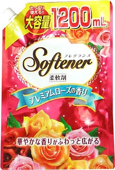 Nihon Detergent Кондиционер для белья Sweet Floral с нежным ароматом роз, 1,2 л