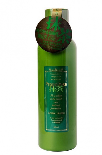 PIERAS Ополаскиватель полости рта «Propolinse Matcha» (разрушающий и окрашивающий налёт, спиртовой, вкус «Зеленый чай матча») 600 мл