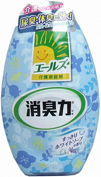 ST Жидкий освежитель воздуха SHOSHU RIKI для комнаты с ароматом цветочного мыла 400 мл