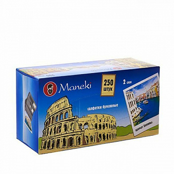 Maneki Салфетки бумажные Эйфелева башня с ароматом Европы 250 шт