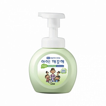 Lion (Korea) Мыло-пенка для рук "Foaming Hand Soap" (зелёный чай) 250 мл