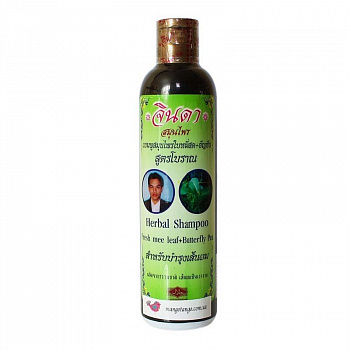 Jinda Herb, Лечебный травяной шампунь от выпадения волос, 250 мл.