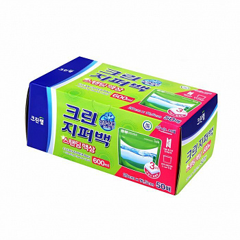 Clean Wrap Плотные полиэтиленовые пакеты на молнии для хранения и замораживания жидкости (размер 20 х 16,5 см, 600 мл) 50 шт.