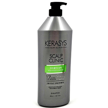 Kerasys Original Shampoo Scalp Clinic Шампунь для сухой и чувствительной кожи головы 980 мл