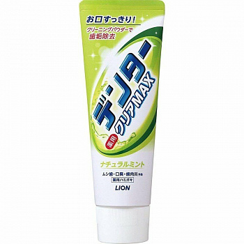 Lion Dental Clear MAX Зубная паста для защиты от кариеса (аромат нежной мяты), 140 г