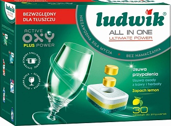 Ludwik Таблетки для посудомоечных машин без фосфатов ALL IN ONE, 30 шт.
