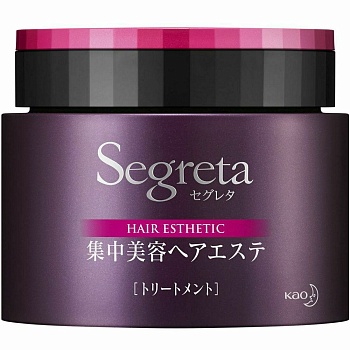 KAO Высококонцентрированная маска "Segreta" для безжизненных, сухих, тонких и ломких волос "Объём и увлажнение" 180 г