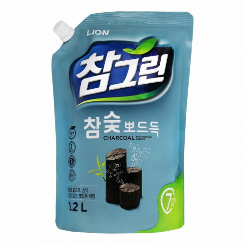 Lion Средство для мытья посуды овощей и фруктов chamgreen древесный уголь мягкая упаковка 1,2 л