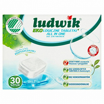 Ludwik Eco Таблетки для посудомоечных машин 30 шт