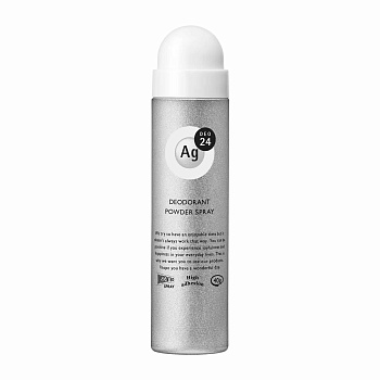 SHISEIDO "Ag DEO24" Спрей дезодорант-антиперспирант с ионами серебра без запаха 40 г