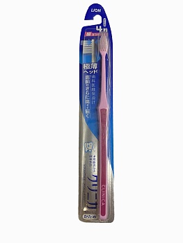 Зубная щетка Lion Clinica Advantage суперкомпактная 4-х рядная с плоским срезом и тонкой ручкой, жесткая  1 шт.