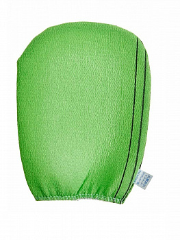 Sungbo Cleamy Мочалка-варежка для тела из вискозы с подкладом на резинке "Viscose Glove Bath Towel" (жесткая, массажная), размер (12 х 17 см)*1 шт.