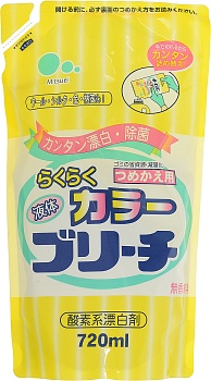 "Mitsuei" Кислородный отбеливатель для цветных вещей (мягкая экономичная упаковка) 0.72 л.