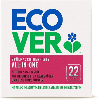 Ecover Экологические таблетки для посудомоечной машины, 22 шт. 440 г