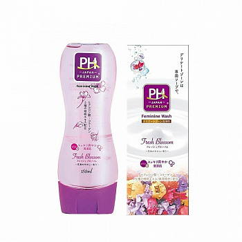 JRS "pH Care" Нежный гель для интимной гигиены, с пантенолом и растительными экстрактами, с экстрактом ромашки и ароматом весенних цветов, 150 мл.