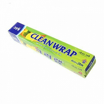 Clean Wrap ПЛОТНАЯ пищевая пленка (с отрывным краем-зубцами) 30см*20м 1 шт