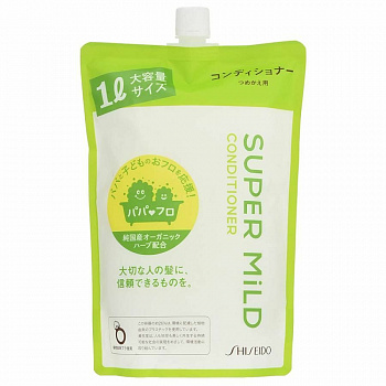 SHISEIDO "Super MiLD" Мягкий кондиционер для волос с ароматом трав (м/у) 1000 мл