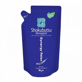 Lion Shokubutsu Monogatari Sower Cream Synergy Relax Крем-гель для душа расслабляющий, мягкая упаковка, 500 мл