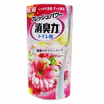 ST Ароматизатор для туалета жидкий Shoushuuriki , c ароматом розовых цветов, 400 мл