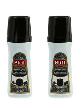 Набор Suede&Nubuck Renovator 100 ml, /черный/, жидкая краска-восстановитель для замши и нубука , Sitil (Цвет: черный;Размер: ) 2шт