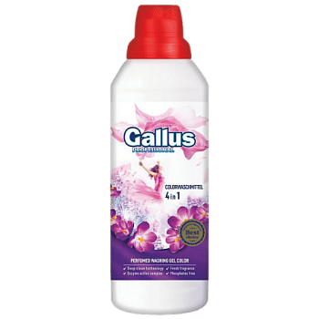 Gallus Гель для стирки белья 4 в 1 Цветной Color 1 л