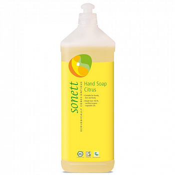 Sonett Жидкое мыло для рук и всего тела Цитрус Sonett Экологически чистое, органическое 1 л