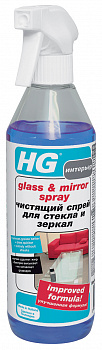 HG Чистящий спрей для стекла и зеркал 500 мл
